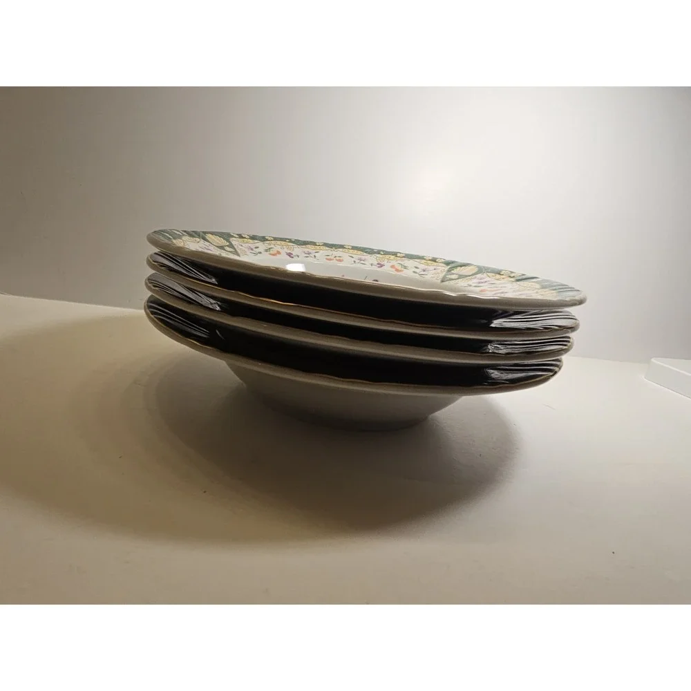 4 American Atelier Paradise Two Birds 5816 Porcelain 8 1/2
